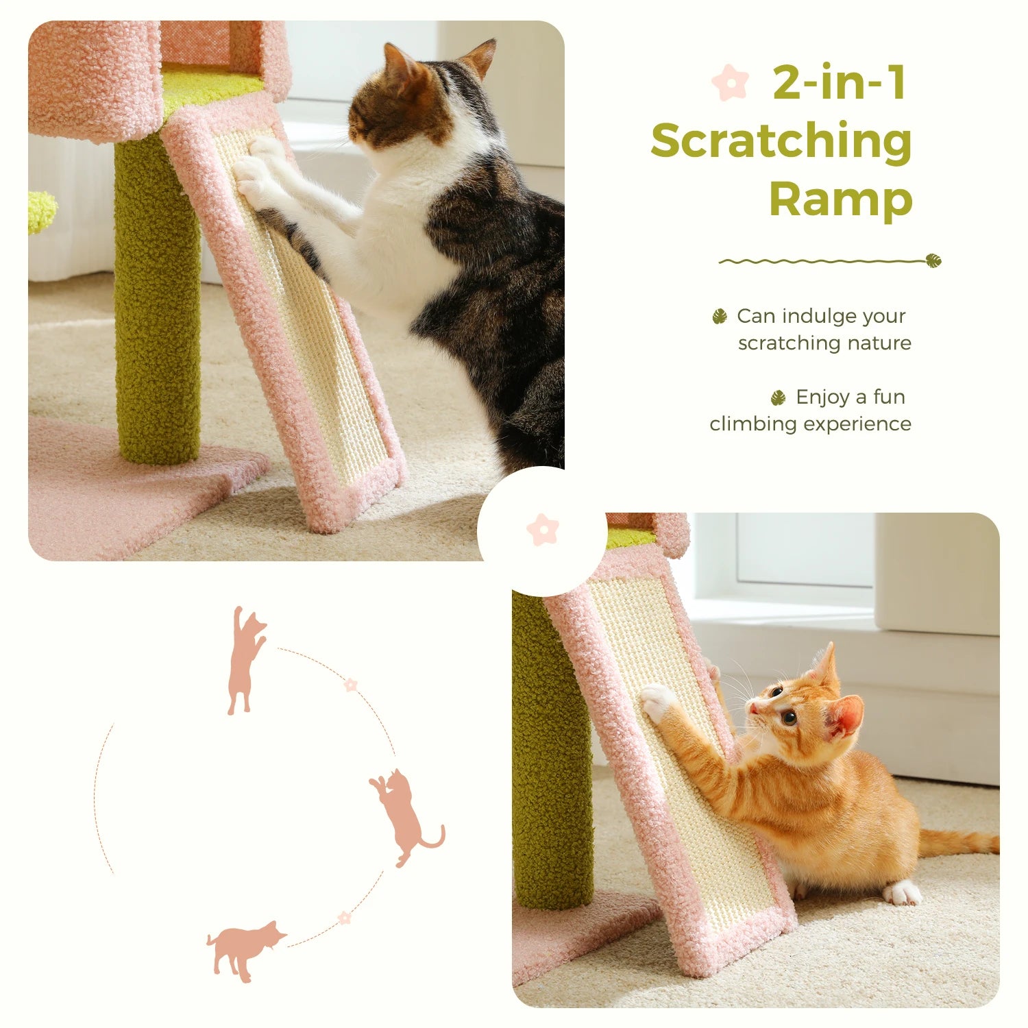 Charming Flower Cat Tower