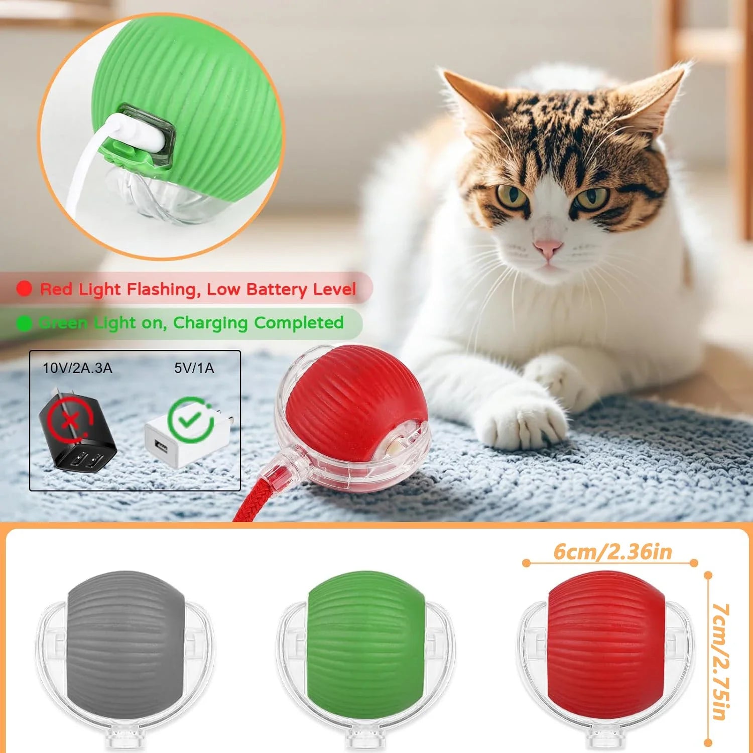 Interactive Pet Play Ball