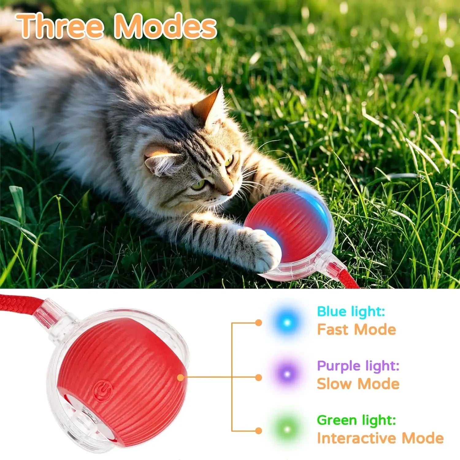 Interactive Pet Play Ball