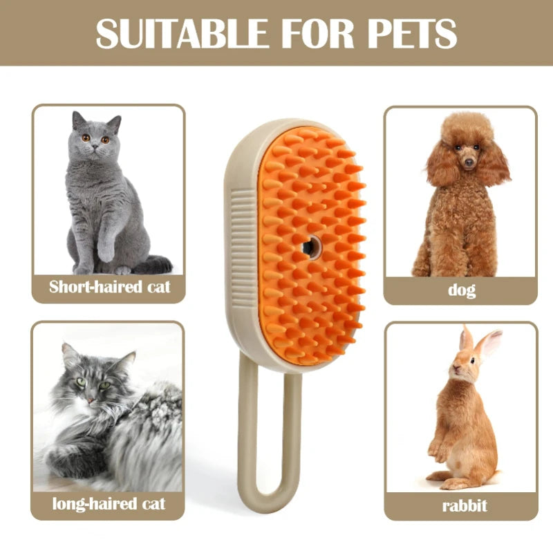 Steamy Pet Grooming Brush