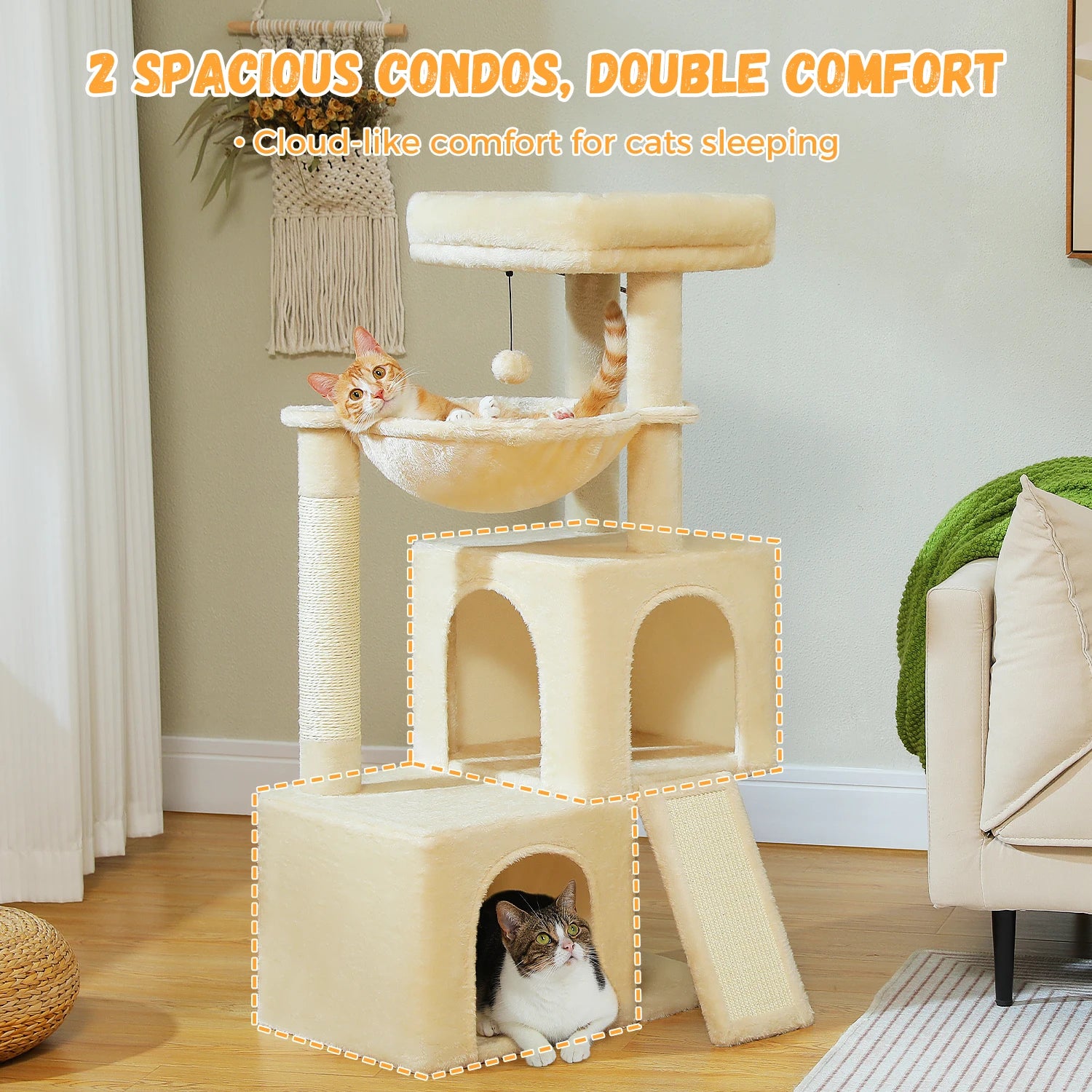 Indoor Multi-Level Cat Tower