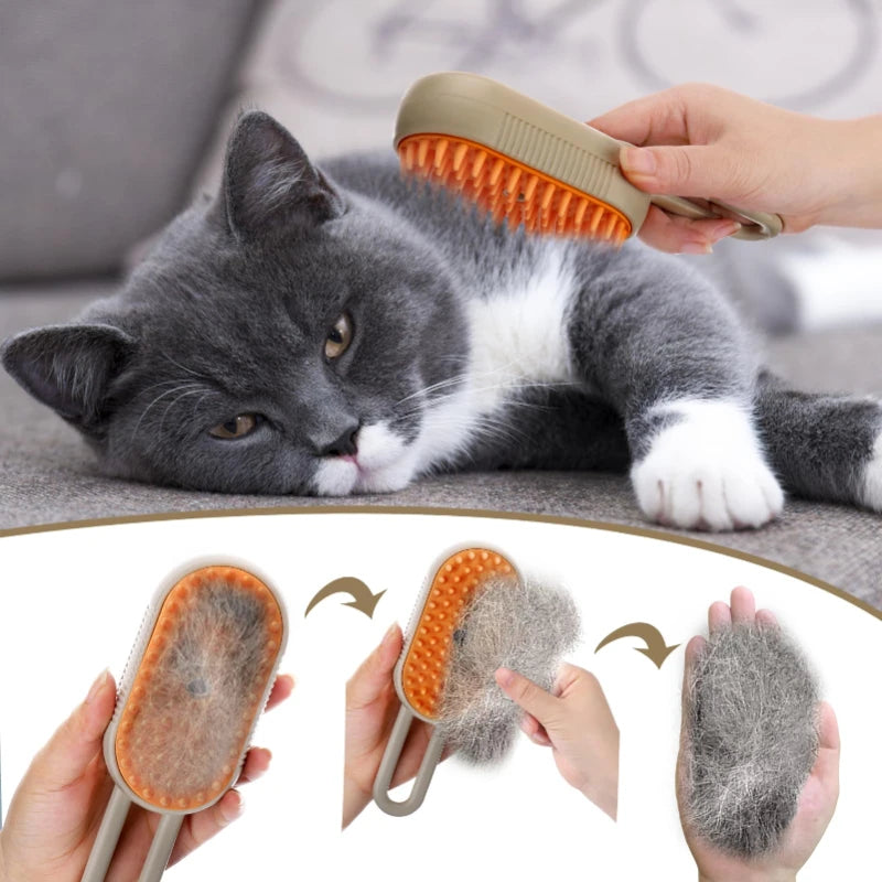 Steamy Pet Grooming Brush