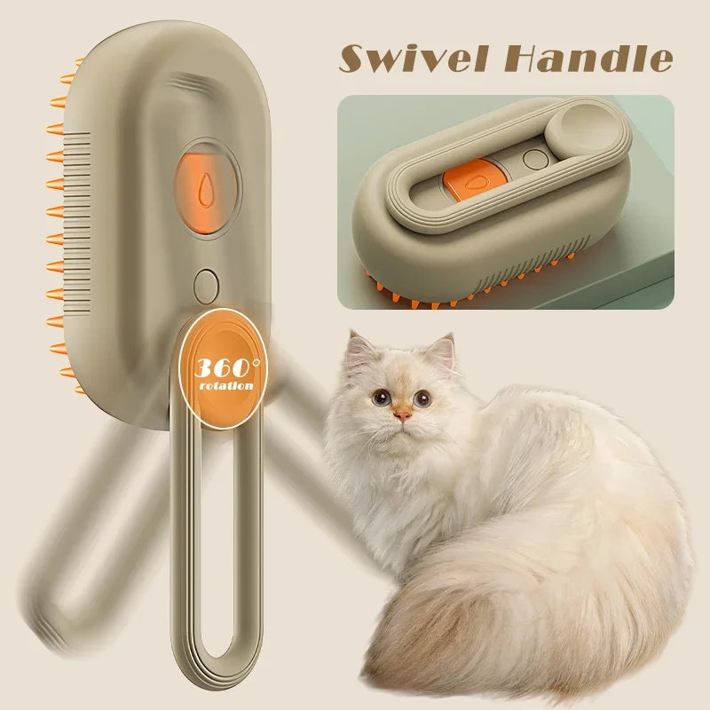 Steamy Pet Grooming Brush